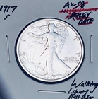 1917-S GEM AU+++! AMAZING MONSTER KEY DATE! WALKING LIBERTY HALF DOLLAR. WOW!