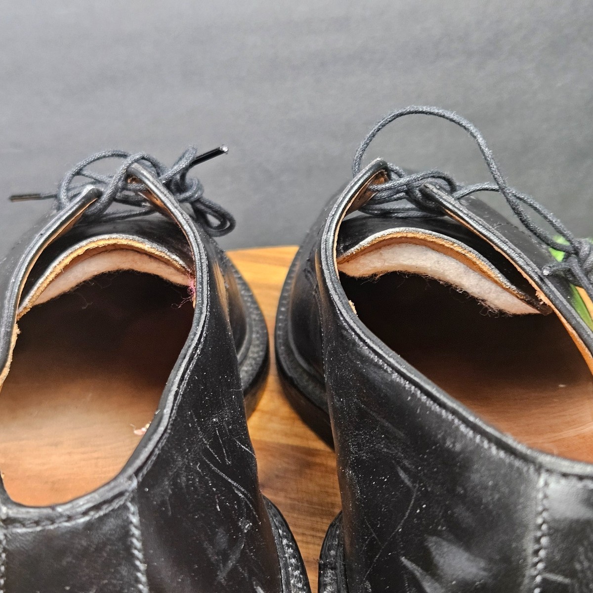 Allen Edmonds Mens Walton Oxford Size 10 B Black Leather Split Toe
