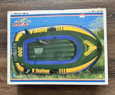 NOS 99  INTEX Seahawk 200 Two Person Inflatable Rafting/Fishing Boat 80''x47.25''