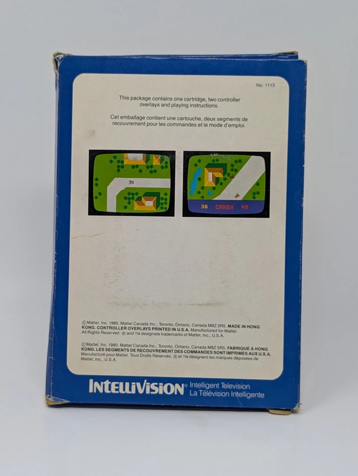 Auto Racing French Canadian Variant (Intellivision, 1980) - CIB Complete - Image 2 of 4