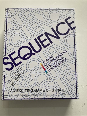 SEQUENZ BRETTSPIEL von JAX LTD 1995 100% VOLLSTÄNDIG, siehe Bilder.