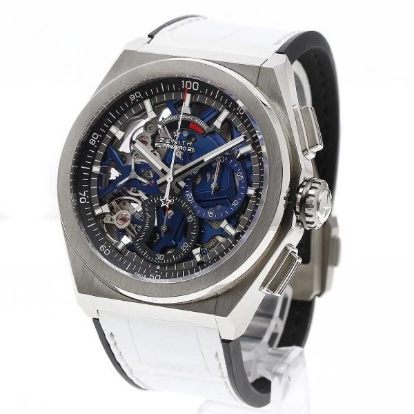 Zenith — Zenith Defy El Primero 21 95.9002.9004 44mm Ti Blue / Skeleton Dial Watch #C2349