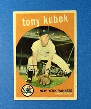 1959 Topps baseball   #505   Tony Kubek   See description for condition details
