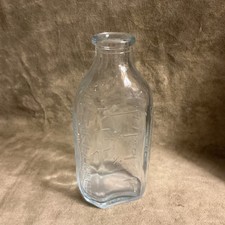 Vintage 1940s fire king pale blue nurser bottle 4 ounce size heat proof glass