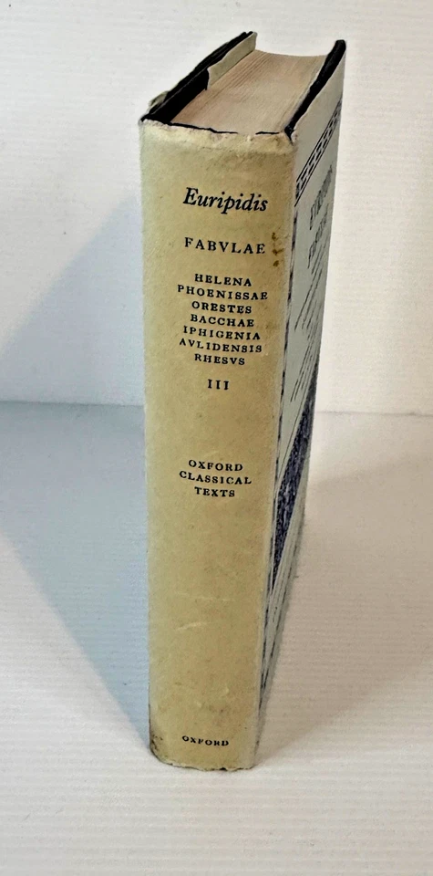 Evripidis Fabvlae G Murray Oxford Classical Texts 1969 Vintage Hardcover Latin - Image 4 of 4