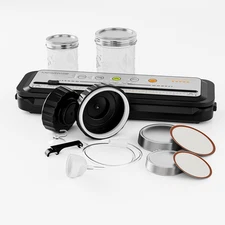 Food Sealer W/Premium Kit with Accessory Hose for Wide and Regular Mouth Sealer,
