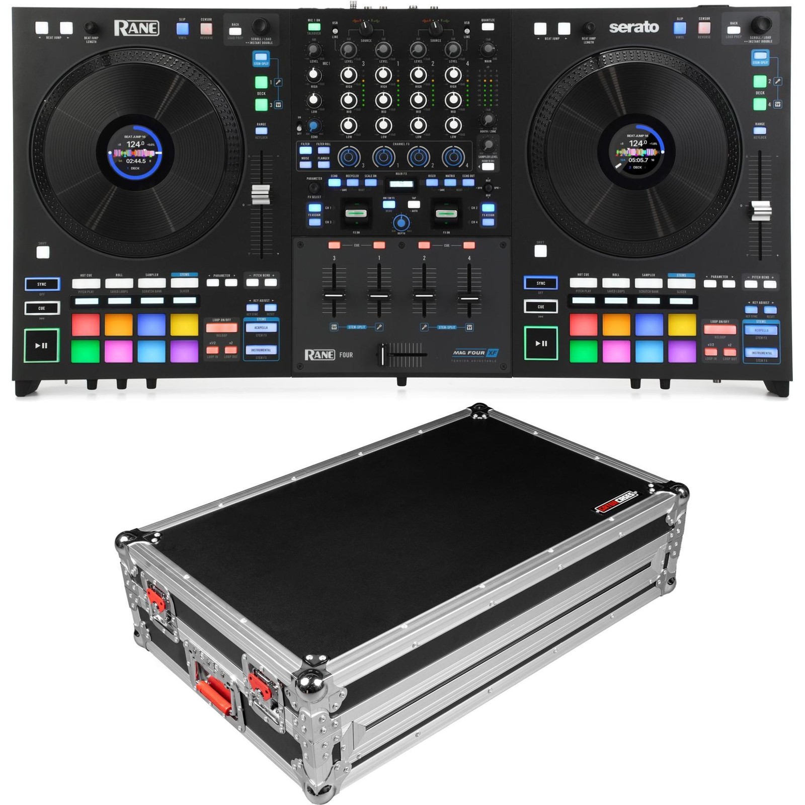 Четырехканальный диджейский контроллер Rane Four с кейсом Flight 285990₽