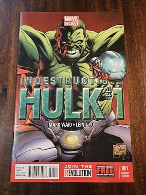 Indestructible Hulk #1 Variant Lenil Yu Mark Waid Marvel 2012