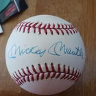 Mickey Mantle Signed Official American League Baseball New York Yankees Original