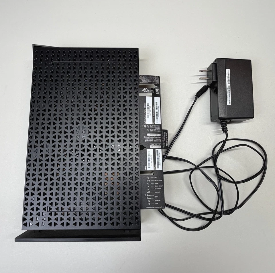 NETGEAR AC1750 C6300 2.4/5ghz Wi-Fi DOCSIS 3.0 Cable Modem Router Tested - Image 2 of 4