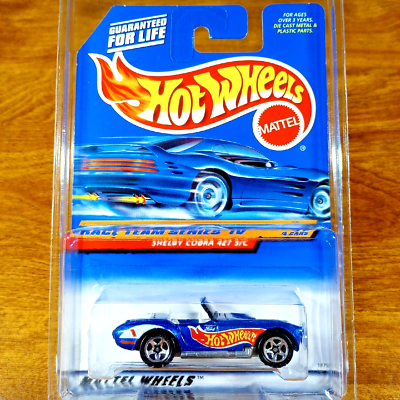 Hot Wheels Vintage Shelby Cobra 427 S/C Race Team Series IV Blue 5