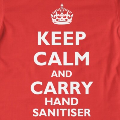 T-Shirt Keep Calm and Carry Handdesinfektionsmittel | Corona Virus, COVID 19, lustig, S...