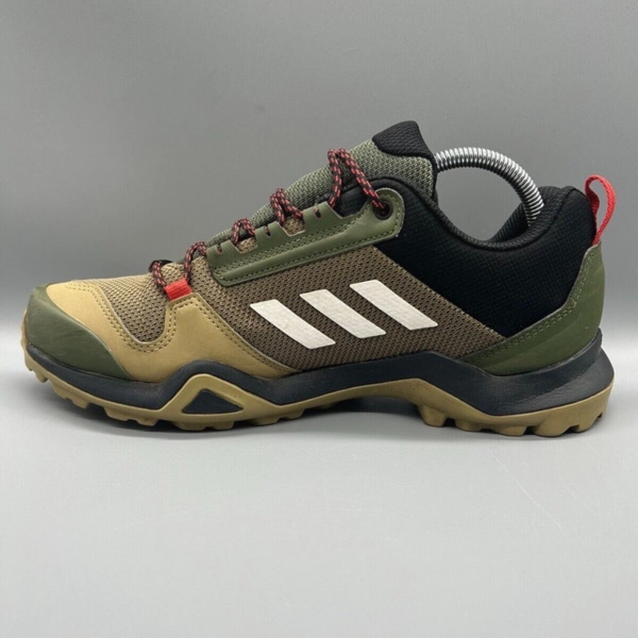 ADIDAS TERREX AX3 GTX Waterproof Hiking Shoes Green Trainers 9 EU43