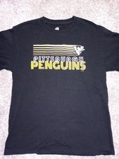 Pittsburgh Penguins Official NHL Black Mens T-Shirt Mens Size Medium