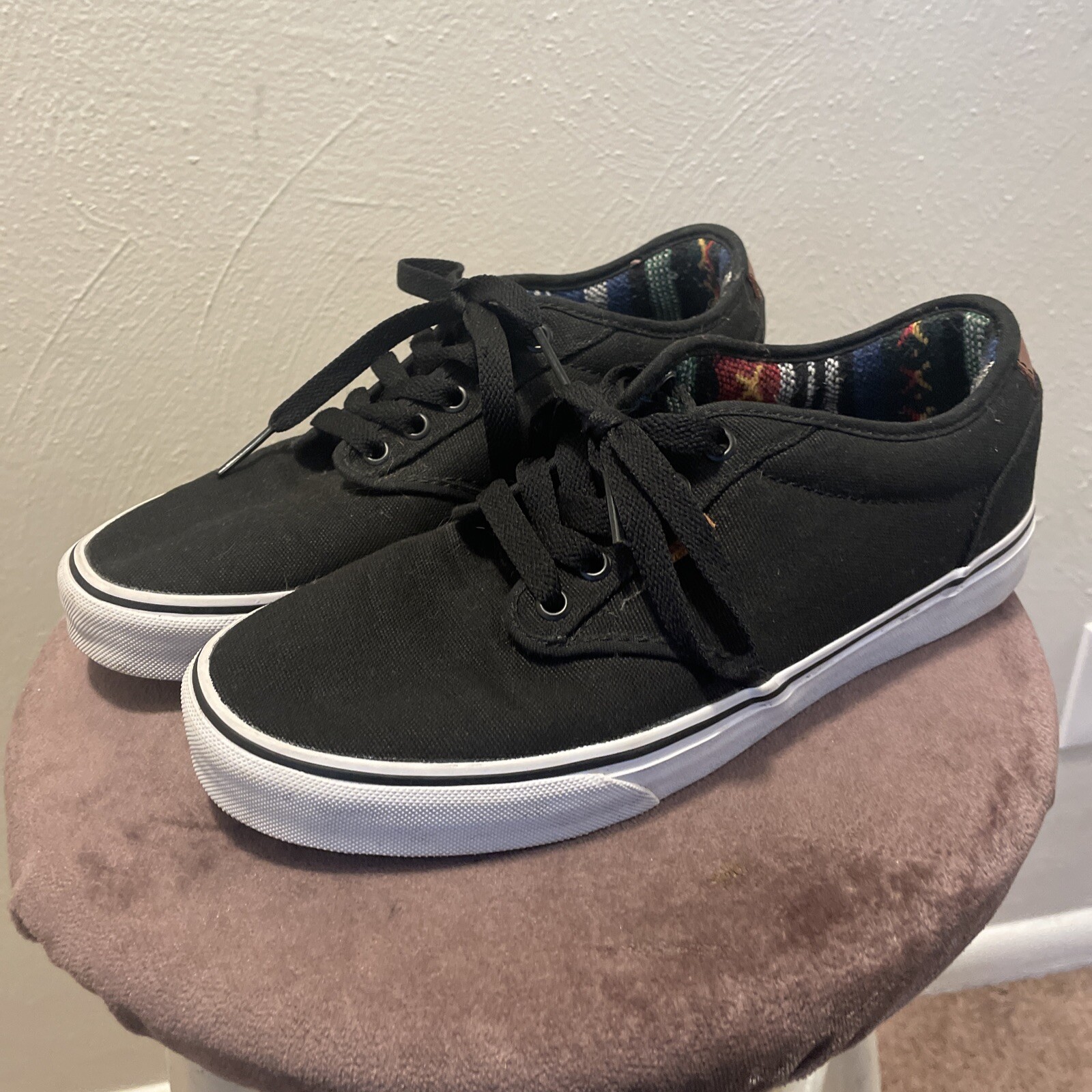 Mens Vans Atwood Deluxe Black White 