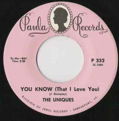 The Uniques All These Things / You Know (That I Love You) Vinyl Single 7inch