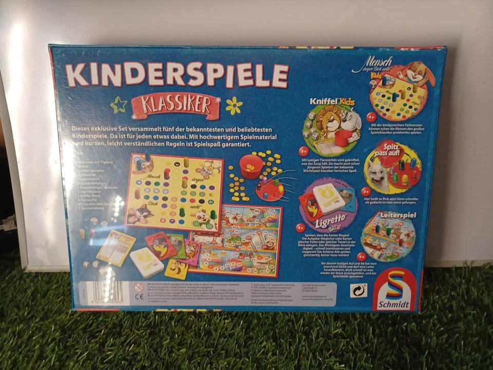 Schmidt Spiele 49189 Children's Classic Board Game Collection, Colourful - Image 2 of 2