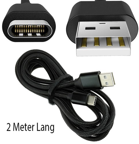 2 Mètre USB Type C Câble de Données Usb-C Chargeur Câble pour Cubot P60 - Photo 2/5