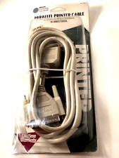 Woods Parallel Printer Cable 10  25 Pin Male 36 Pin Male Bi Directional New