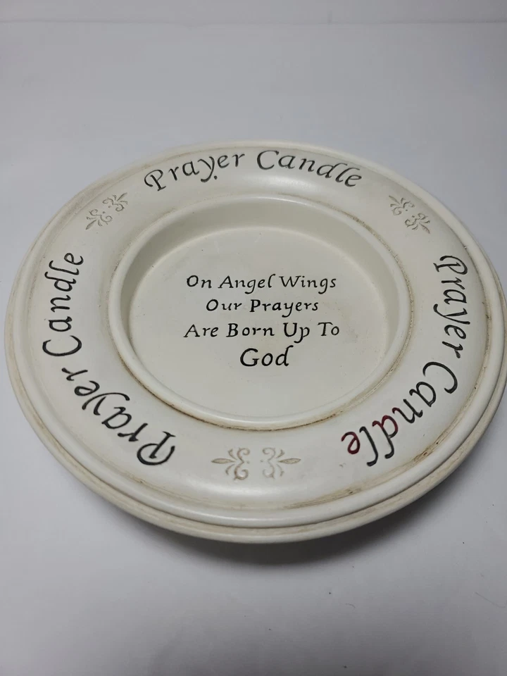 En alas de ángel nuestra oración nacen hasta Dios vela con base/placa de pared Foto 2 de 4