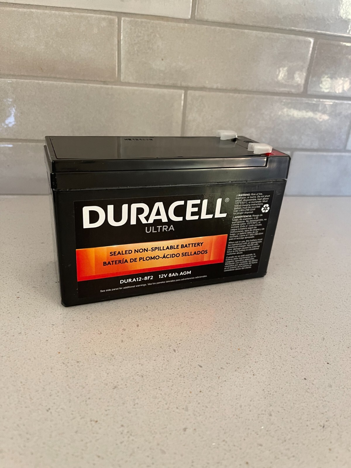 Duracell DURA12-8F 12V 8Ah Sealed Lead Acid Battery Replacement