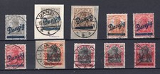 1920 Danzig aus 32-40 gestempelt Einzelmarken z. Auswahl