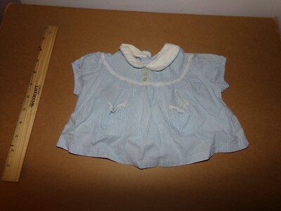 PASST ZU XAVIER ROBERTS SKULPTUR KOHL PATCH KID SOFTY MÄDCHEN blau KLEID VINTAGE 0