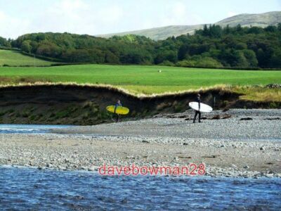 PHOTO  SURFERS AT BALLANTRAE THESE TWO YOUNG LADS WERE HEADING FOR THE SURF ON T