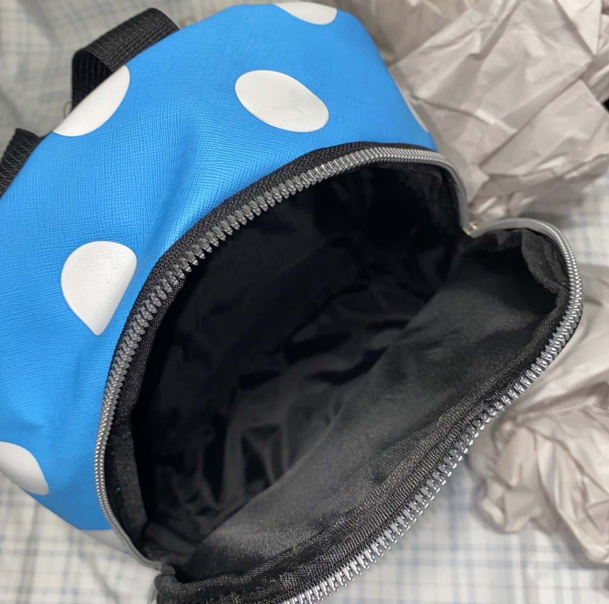 Disney Minnie Mouse Mini Backpack Purse Blue/black/white Adjustable Strap Loungefly Disney Western Minnie Mouse Mini Backpack Pencil  main image 3