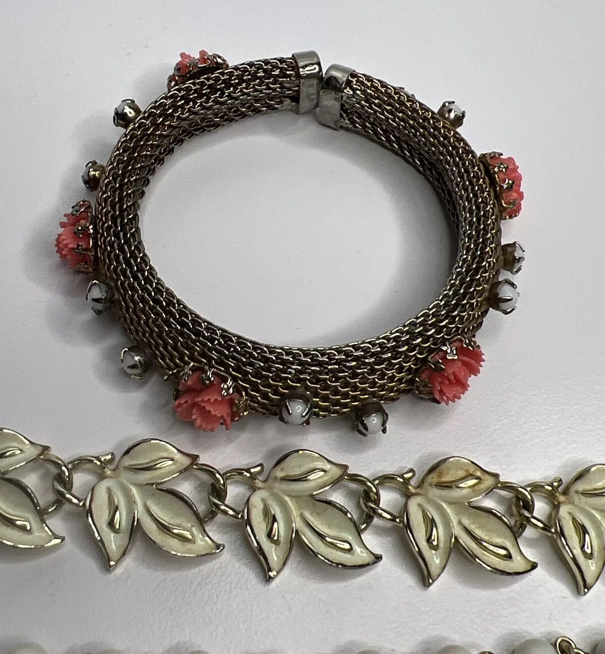 4 Vintage Bracelets Assorted Styles & Designs Bra… - image 2