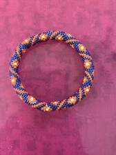 1 SET - Bracelet- Made in NEPAL - 100 Handmade seed beaded Bangle Gift