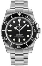 Rolex Submariner 124060 Black Dial Bezel Stainless Steel 41mm Men's Watch