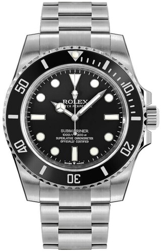 Rolex Submariner 124060 Black Dial Bezel Stainless Steel 41mm ...