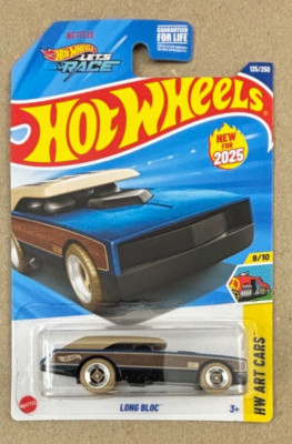 2025 Hot Wheels HW Art Cars Long Bloc Mainline Case F Blue New In Hand