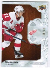 19/20 2019 UD ENGRAINED DYLAN LARKIN #18 BASE MAHOGANY /10 DETROIT RED WINGS