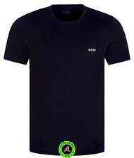 Image of BOSS Men’s Logo Embroidered Cotton T-Shirt Round Neck S-XXL