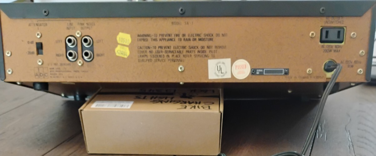 【動作品】ADC Sound Shaper SA-1 /スペクトラムアナライザー ADC Sound Shaper SA-1 Real Time Frequency Spectrum Analyzer