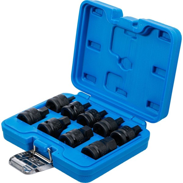 "Kraft-Bit-Einsatz-Satz Innensechskant 5 - 19 Mm Antrieb 12,5 Mm (1/2\") 9-Tlg."-image