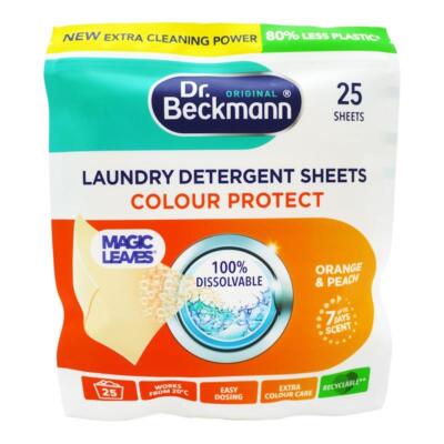 Dr Beckmann Magic Leaves Colour Protect Laundry Detergent Sheets - 25 Sheets