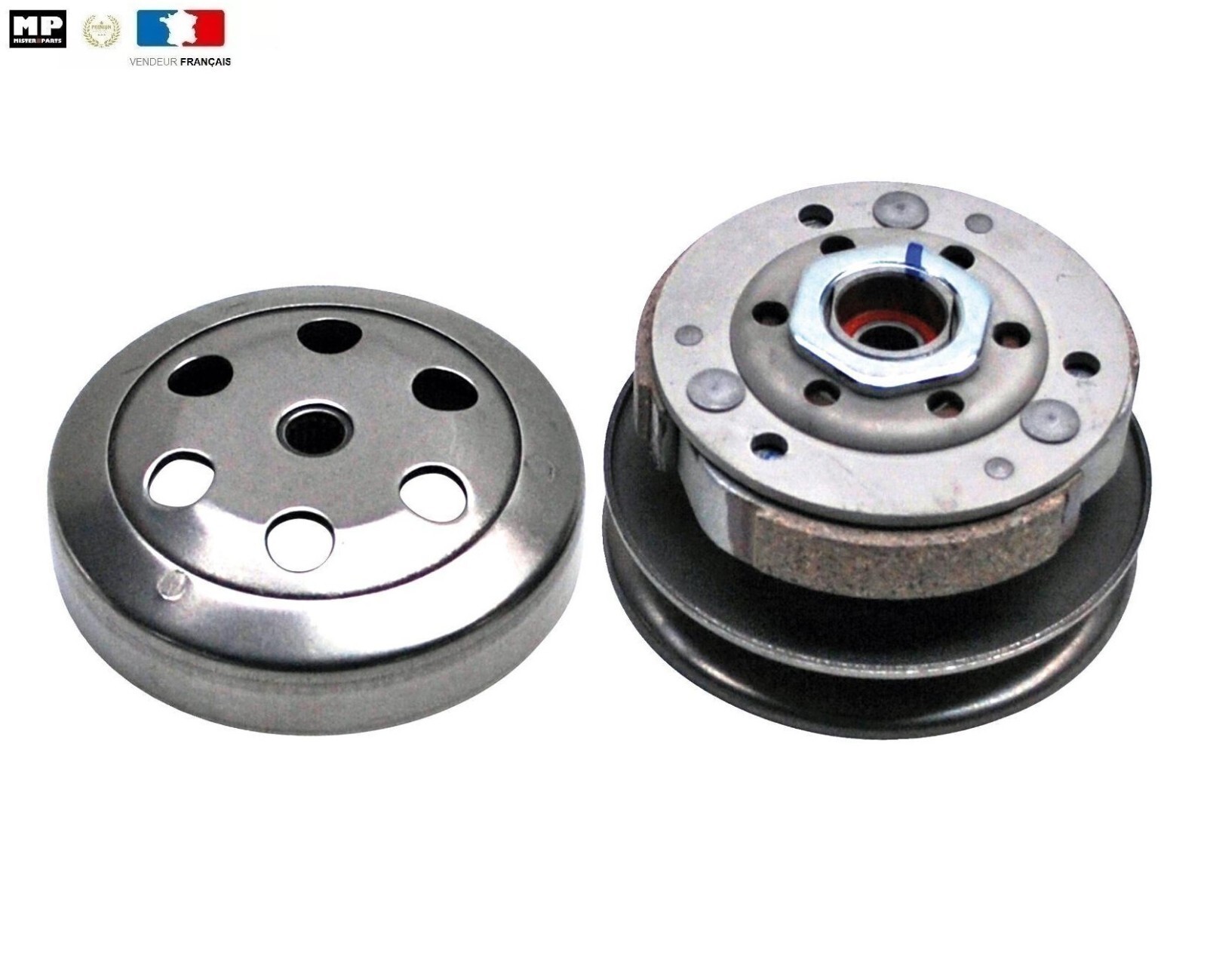 Embrayage 107mm anti-surchauffe avec cloche ventilée pour BW'S