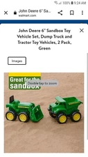 John Deere Sandbox Vehicle 2 Pack New