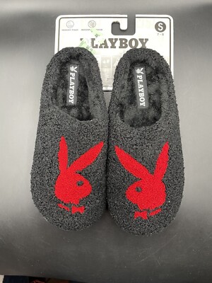 PLAYBOY Black and Red Slip-Ons Playboy Men main image 3