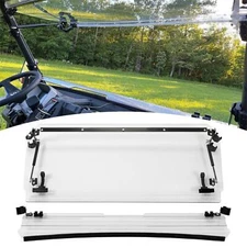 Front Clear Flip Windshield For CFMOTO UForce 1000 2019-2021 2-IN-1