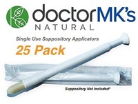 Disposable Suppository Applicators (25 Pack) Size A2 Individually Wrapped Disposable Suppository Applicators (25 Pack) Size A2 Individually Wrapped