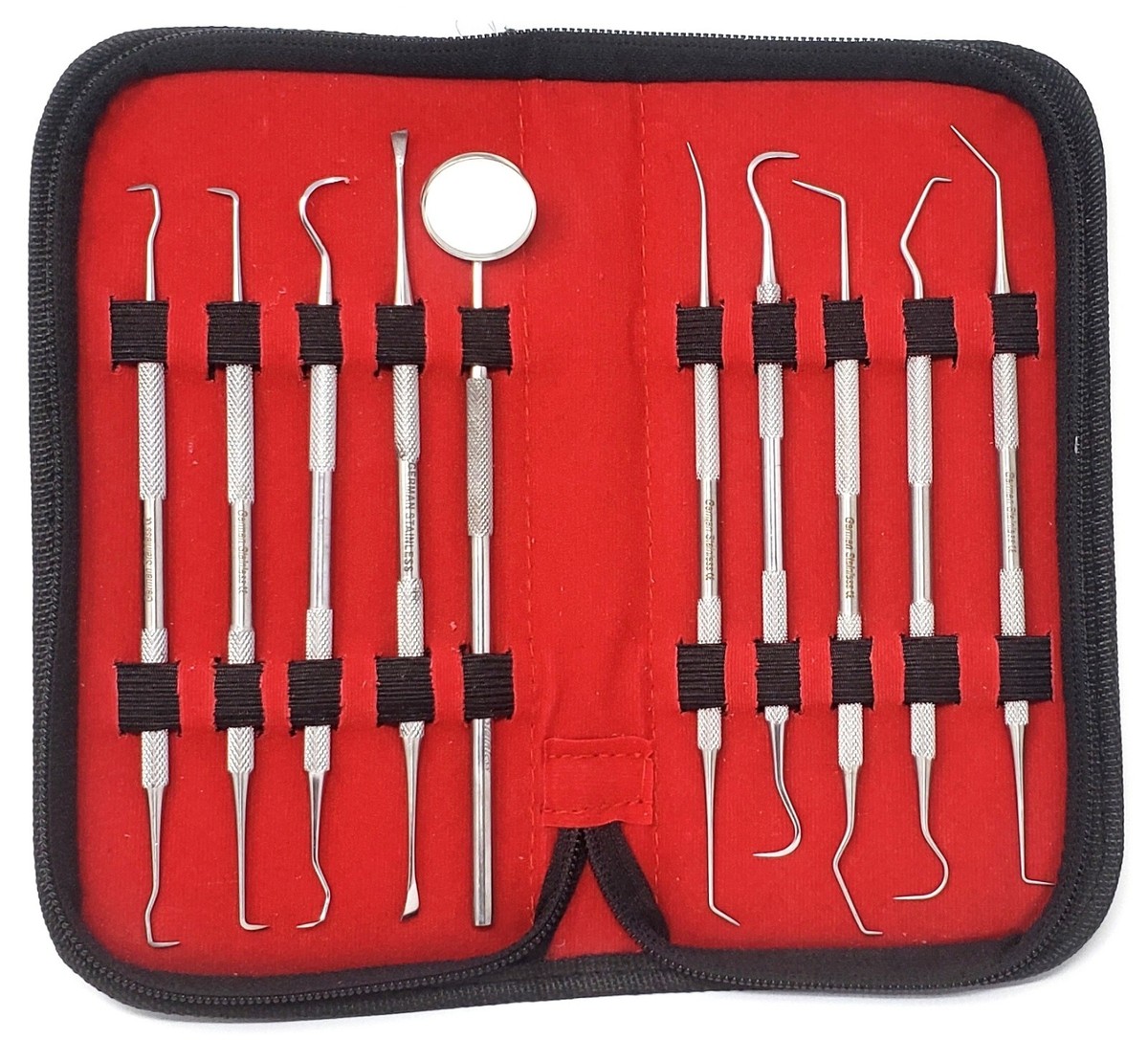 Nuovo Kit Set Dentale 5pz Scaler Pick Tools Pulizia Profonda Igiene - Foto 11