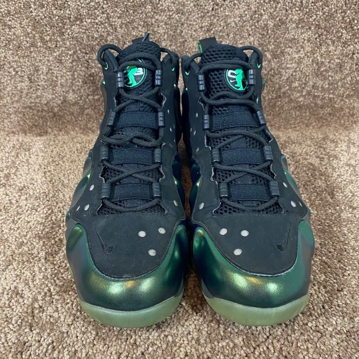 Nike Barkley Posite Gamma Green Mens 8.5 555097-301 Charles Foamposite CLEAN | eBay