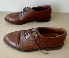 Clarks Saxone active air men's all leather lace up brown dress shoes in VGC 9.5