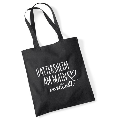 Sacchetto di iuta Hattersheim am Main innamorato borsa cotone idea regalo souvenir P - Foto 5 di 36