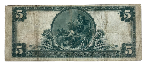 1902 $5 Farmer's NB of Ephrata, PA Large Size National CH 4293 - Picture 4 of 8