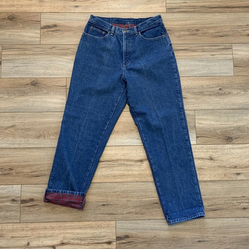 Bean Flannel Lined Jeans SZ 12 